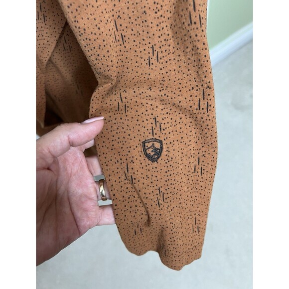 Kuhl Dress Faux Wrap Modal Organic Cotton Blend  Long Sleeve Dot Print Size L - Picture 8 of 12